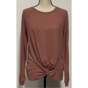 LC Lauren Conrad Knot Front Sweater Pink Size M